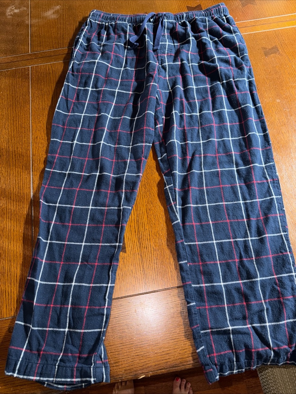 Outdoor Life Men's size L Navy Plaid Lounge Pants - Comfortable Casual Wear